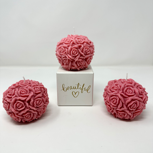 Rose Ball Candle